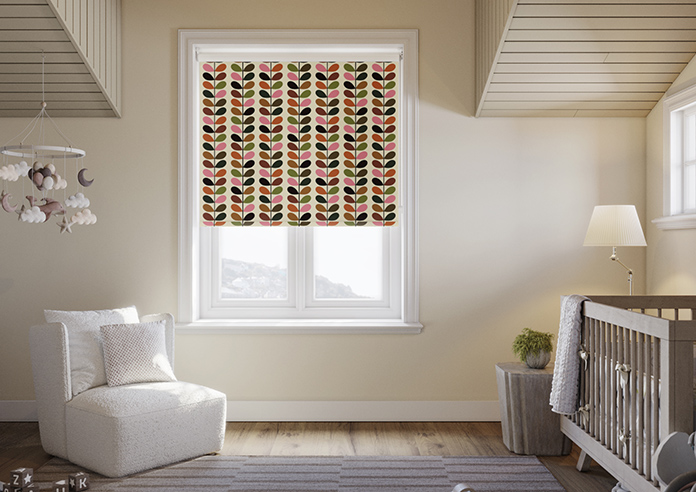 Orla Kiely Multi Stem, Pink & Red - Roller Blind - Image 3